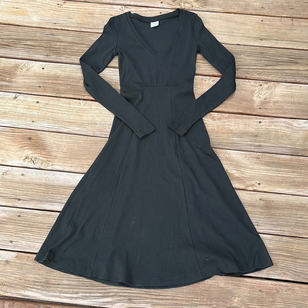 Cotton charcoal gray dress, size XS